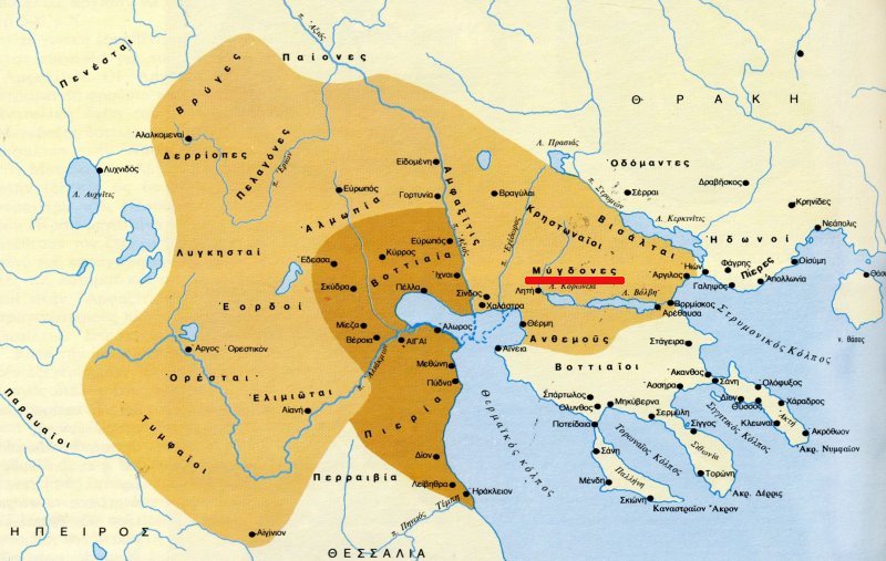 2 maps migdonia Η Μυγδονία και οι Μύγδονες